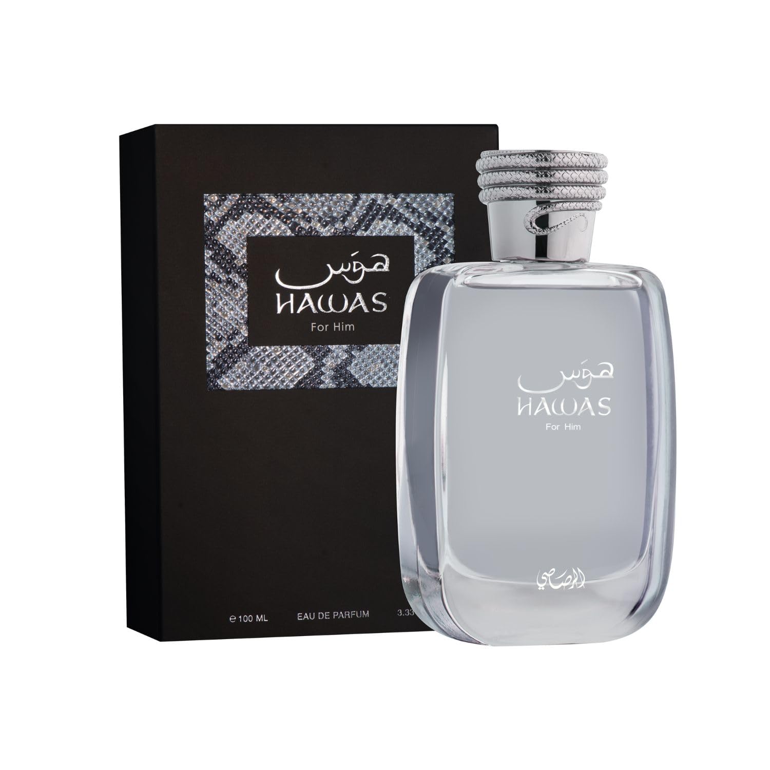 RASASI Hawas For Men Eau De Parfum Spray 100ML (3.4 Oz) - Long Lasting Arabian Perfume, Premium Perfume Men