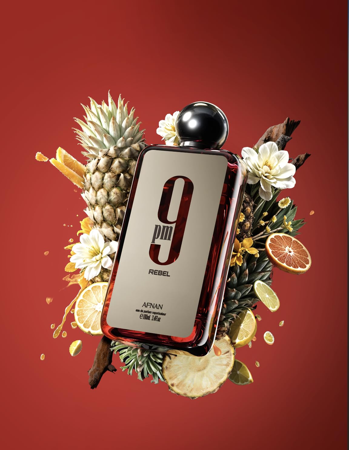 Afnan 9 PM Rebel Unisex Eau De Parfum, 3.4 Fl. Oz