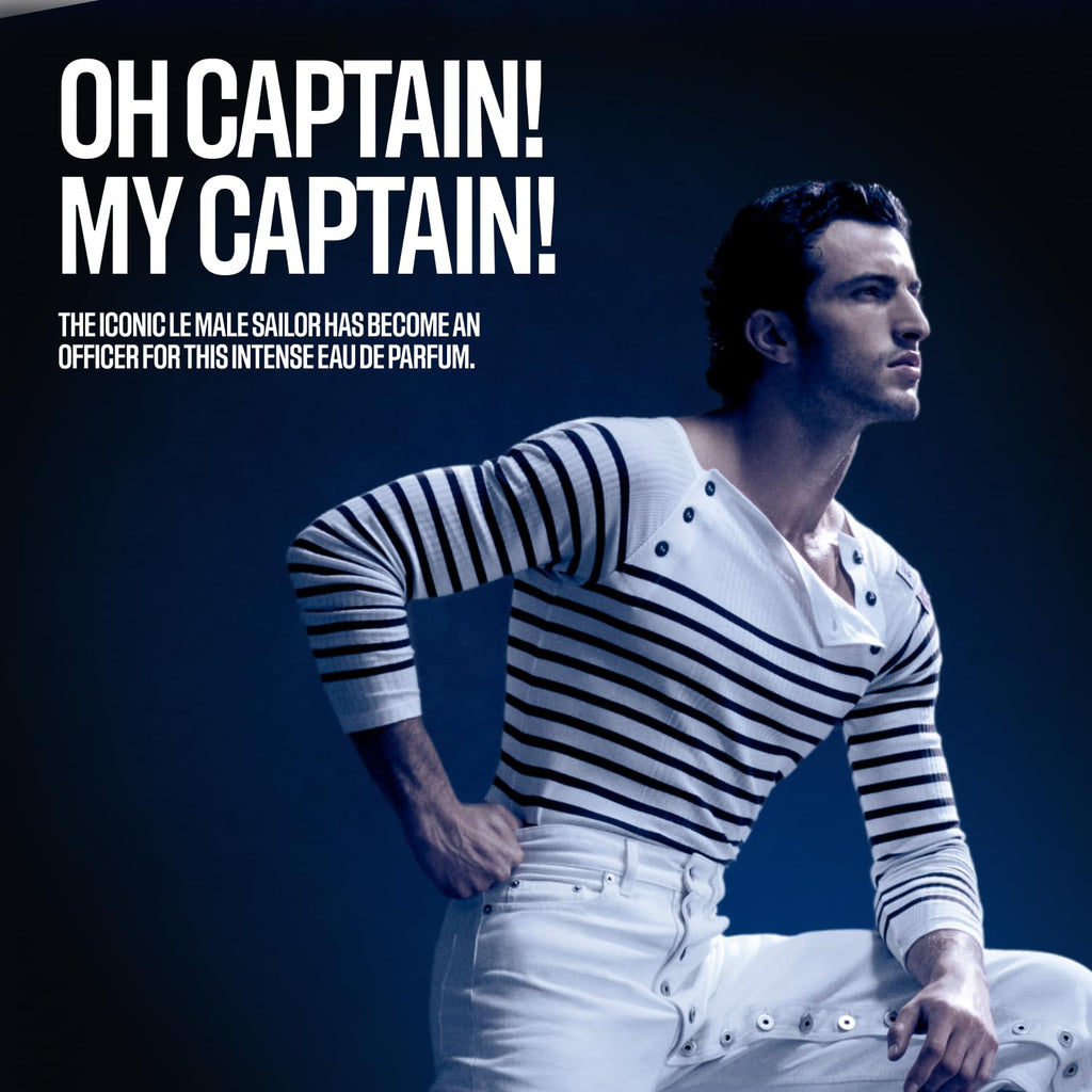 Jean Paul Gaultier Le Male Le Parfum - Amber Woody Eau de Parfum Intense for Men Fragrance - Cardamom, Lavender & Iris, Vanilla - Men's Perfume Spray, 4.2oz
