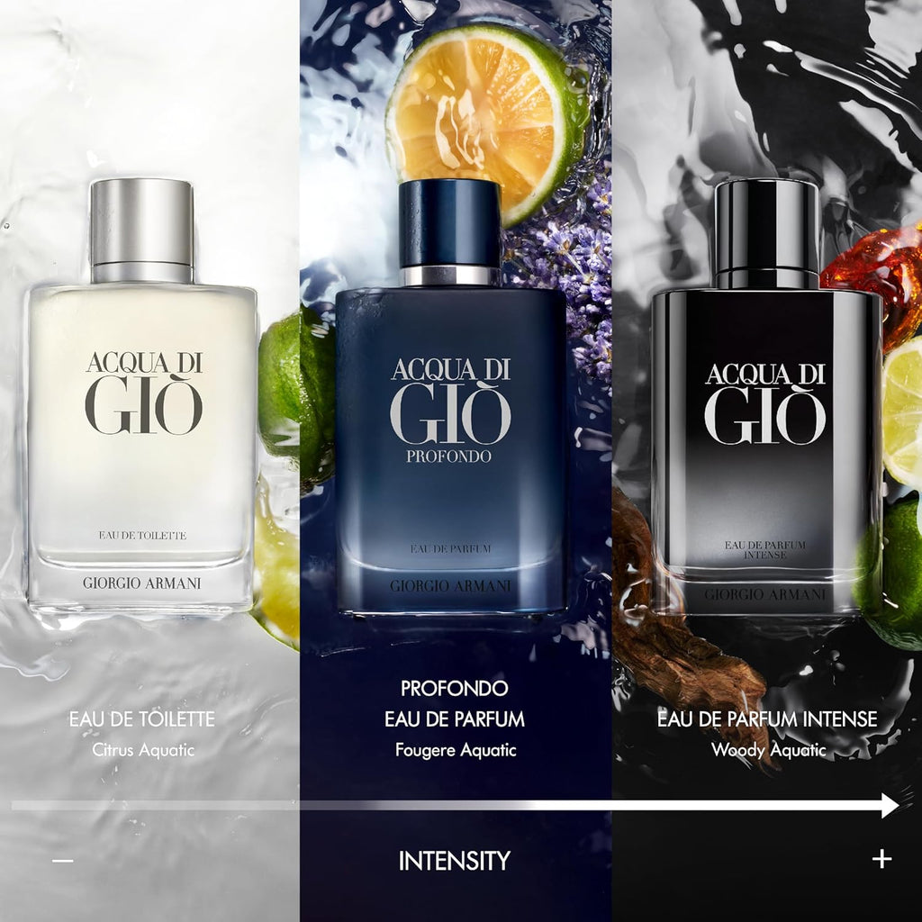 Armani Beauty - Acqua di Giò - Eau de Parfum Intense - Cologne for Men - Woody Fruity Fresh Men’s Fragrance