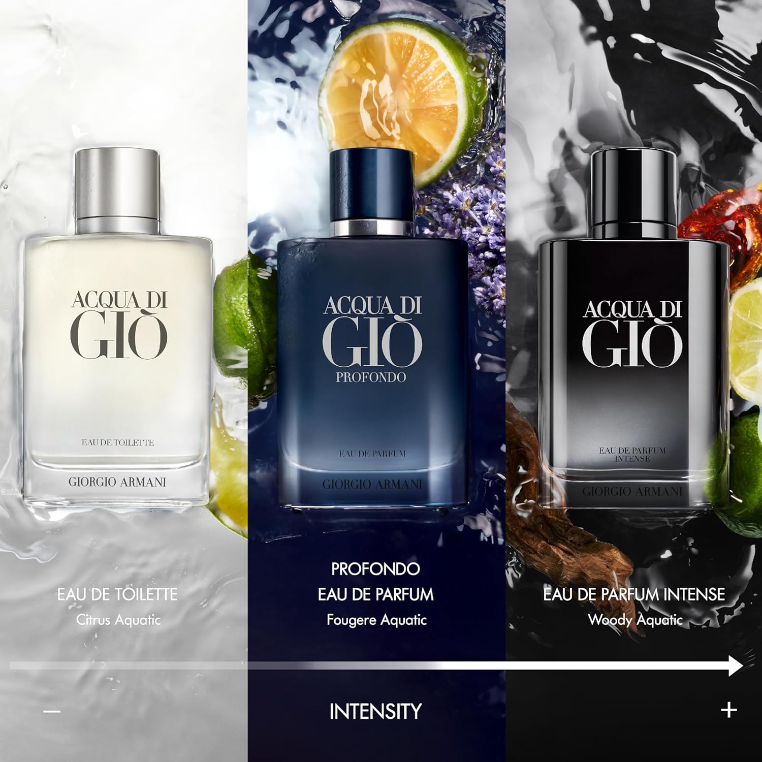 Armani Beauty - Acqua di Giò - Eau de Parfum Intense - Cologne for Men - Woody Fruity Fresh Men’s Fragrance