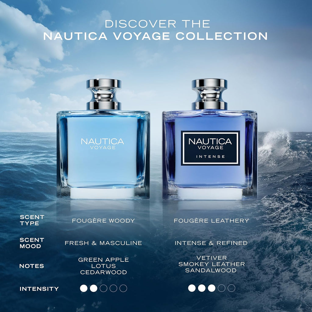 Nautica Voyage Eau De Toilette, Cologne and Fragrance For Men, Fresh, Romantic, Fruity Scent Woody